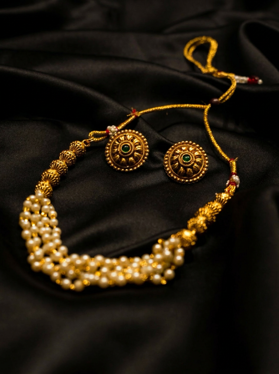 Rajnandini Pearl Set