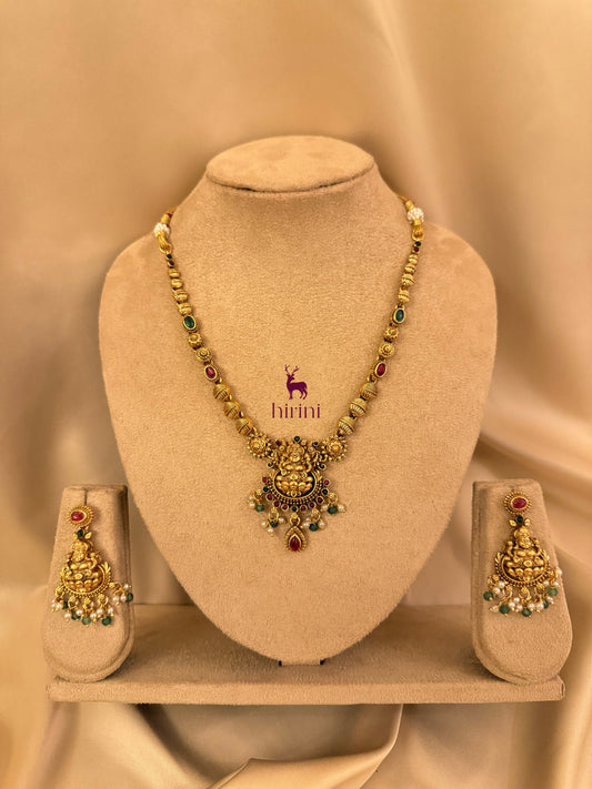 Anvika Temple Necklace Set