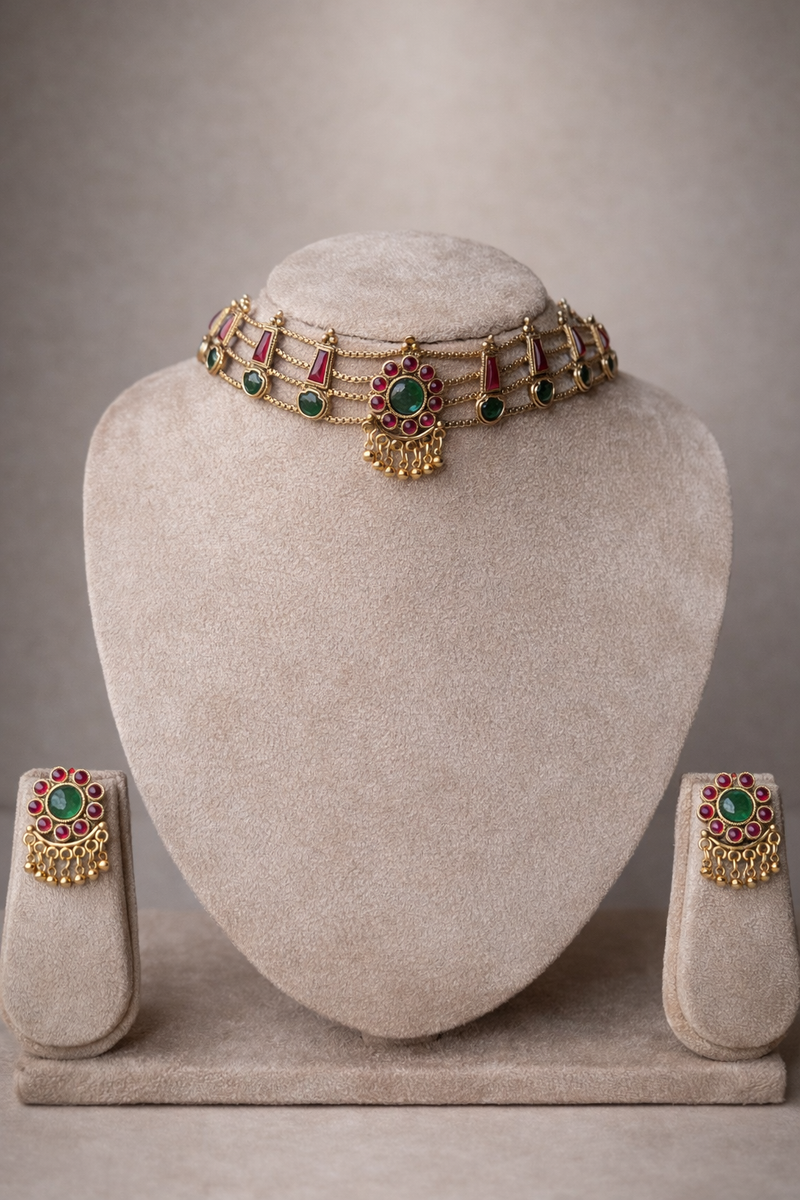 Meher Polki Choker Set