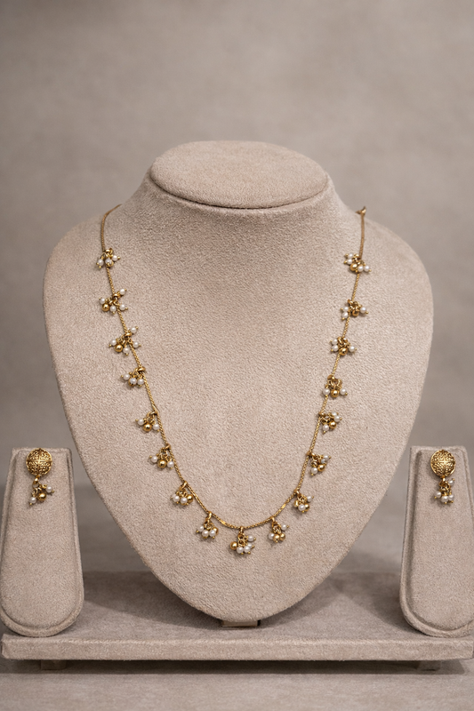 Gulnaar Pearl Drop Necklace Set