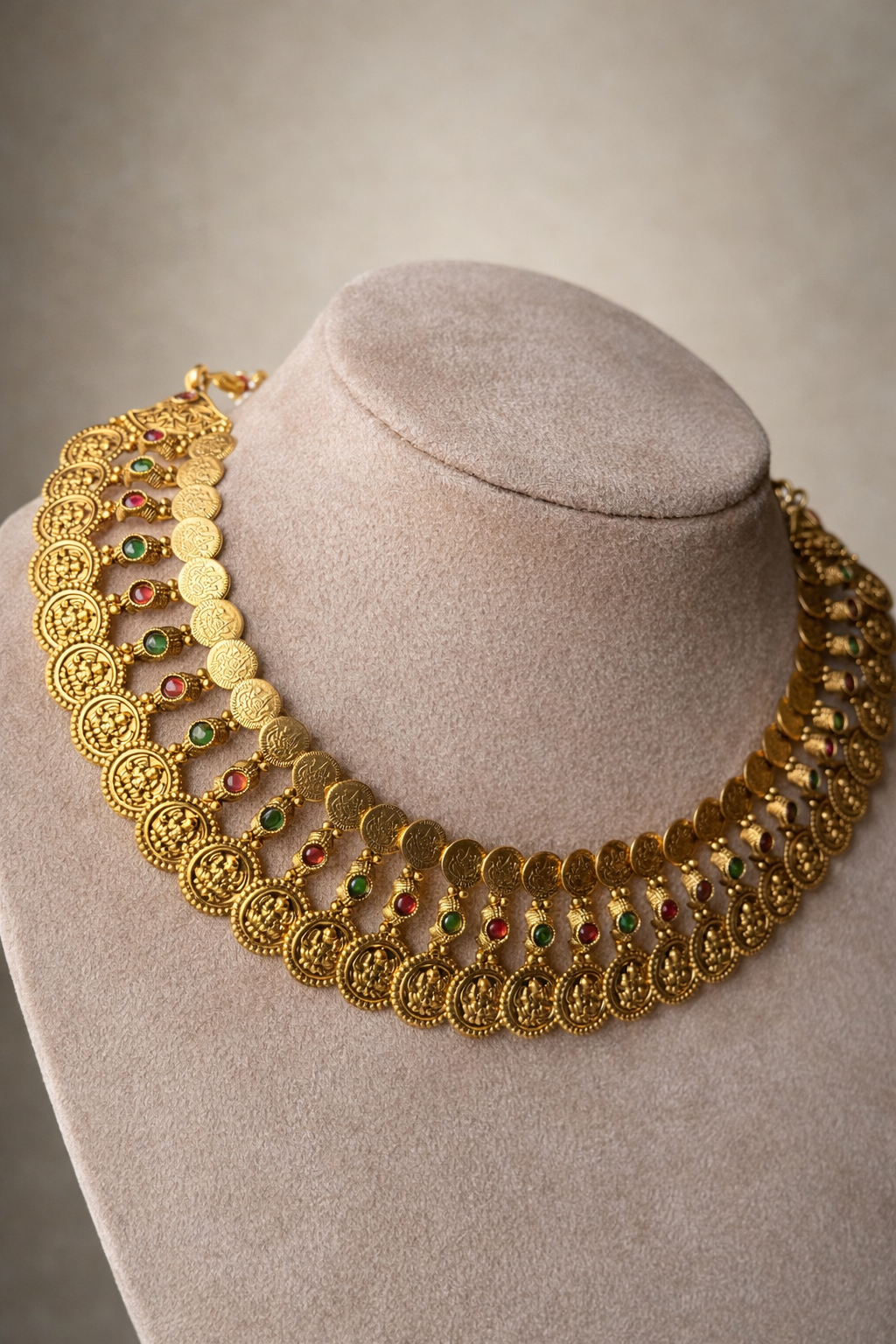 Swarnalakshmi Coin Choker Set