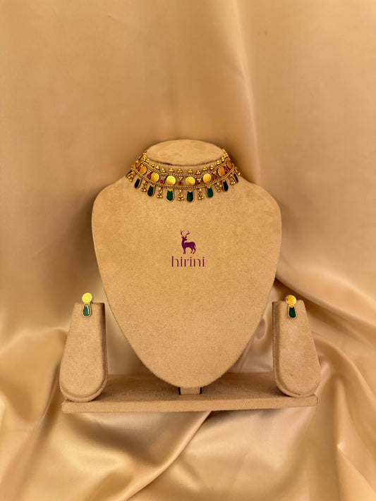 Nityara Coin Choker Set